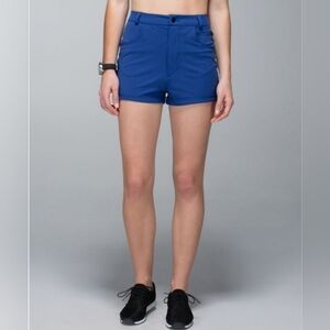 EUC Lululemon Get It On Women's ShortCove, blue,  size 6, $78